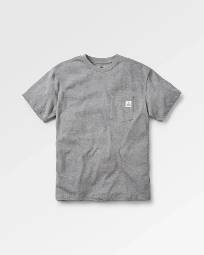 Passenger Tops Heritage Recycled Relaxed Fit TShirt Dark Grey Marl Dark Grey Marl 8211 Men