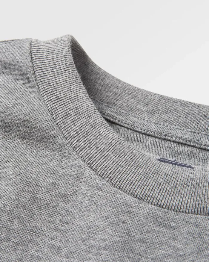 Passenger Tops Heritage Recycled Relaxed Fit TShirt Dark Grey Marl Dark Grey Marl 8211 Men