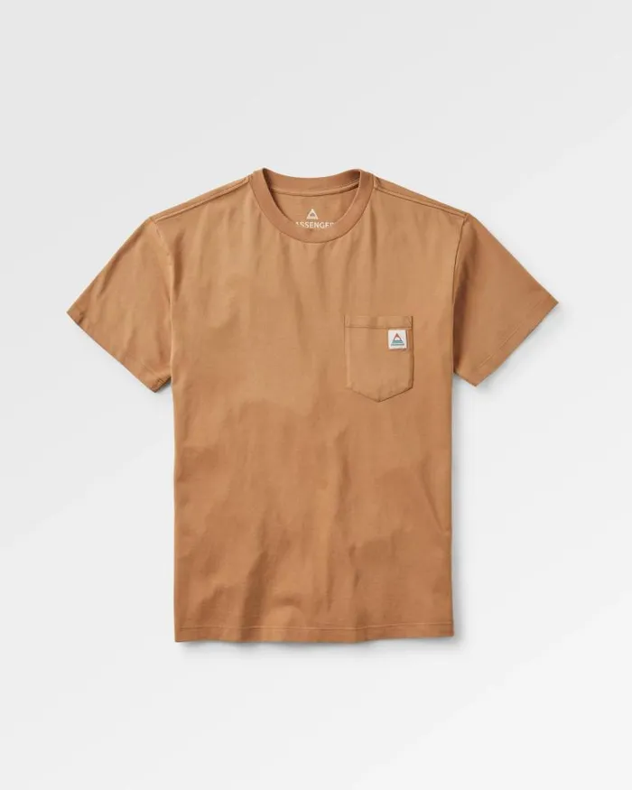 Passenger Tops Heritage Recycled Relaxed Fit TShirt Toffee Toffee 8211 Men