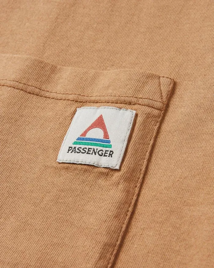 Passenger Tops Heritage Recycled Relaxed Fit TShirt Toffee Toffee 8211 Men