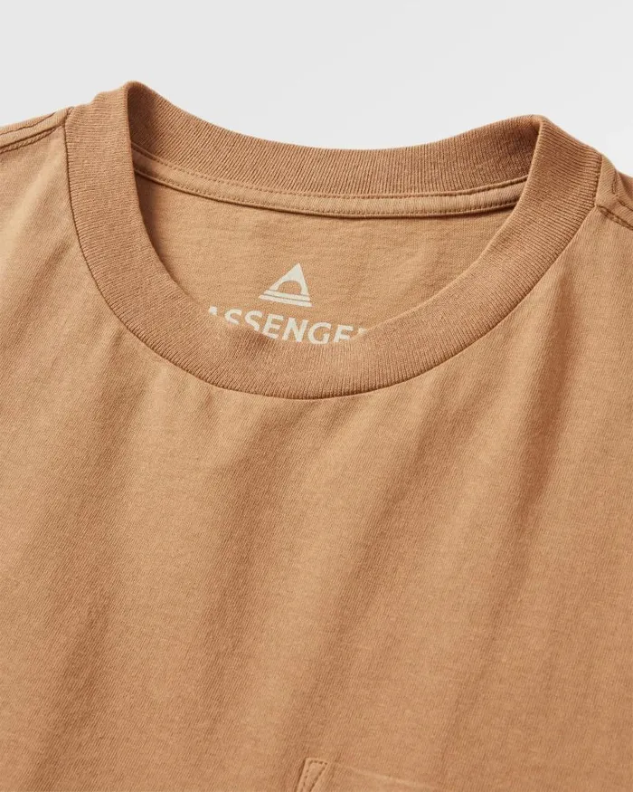 Passenger Tops Heritage Recycled Relaxed Fit TShirt Toffee Toffee 8211 Men