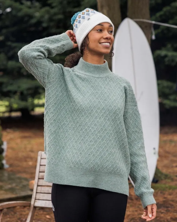 Passenger Tops Hinterland Recycled Knitted Jumper Pistachio Pistachio 8211 Women