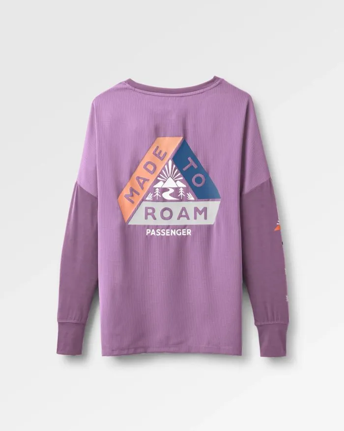 Passenger Tops Lotus Recycled Active LS Top Lilac Lilac 8211 Women