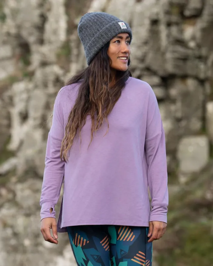Passenger Tops Lotus Recycled Active LS Top Lilac Lilac 8211 Women