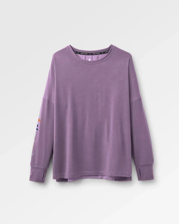 Passenger Tops Lotus Recycled Active LS Top Lilac Lilac 8211 Women