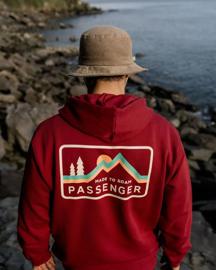 Passenger Tops Made To Roam Hoodie Forest Berry Forest Berry 8211 Men
