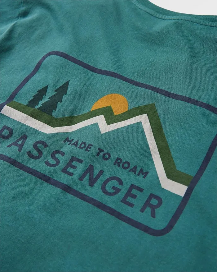 Passenger Tops Made To Roam Recycled Cotton TShirt Deep Ocean Deep Ocean 8211 Men