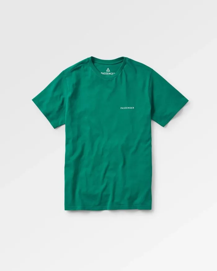 Passenger Tops Made To Roam Recycled Cotton TShirt Forest Green Forest Green 8211 Men