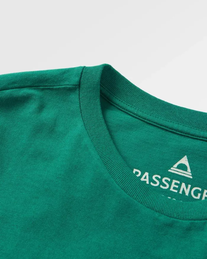 Passenger Tops Made To Roam Recycled Cotton TShirt Forest Green Forest Green 8211 Men