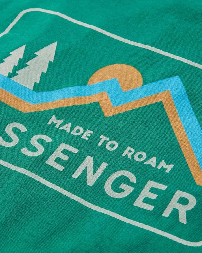 Passenger Tops Made To Roam Recycled Cotton TShirt Forest Green Forest Green 8211 Men