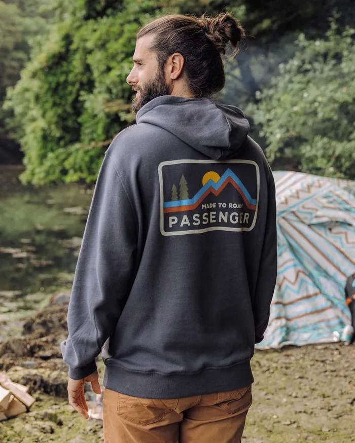 Passenger Tops Made To Roam Recycled Hoodie Faded Black Faded Black 8211 Men