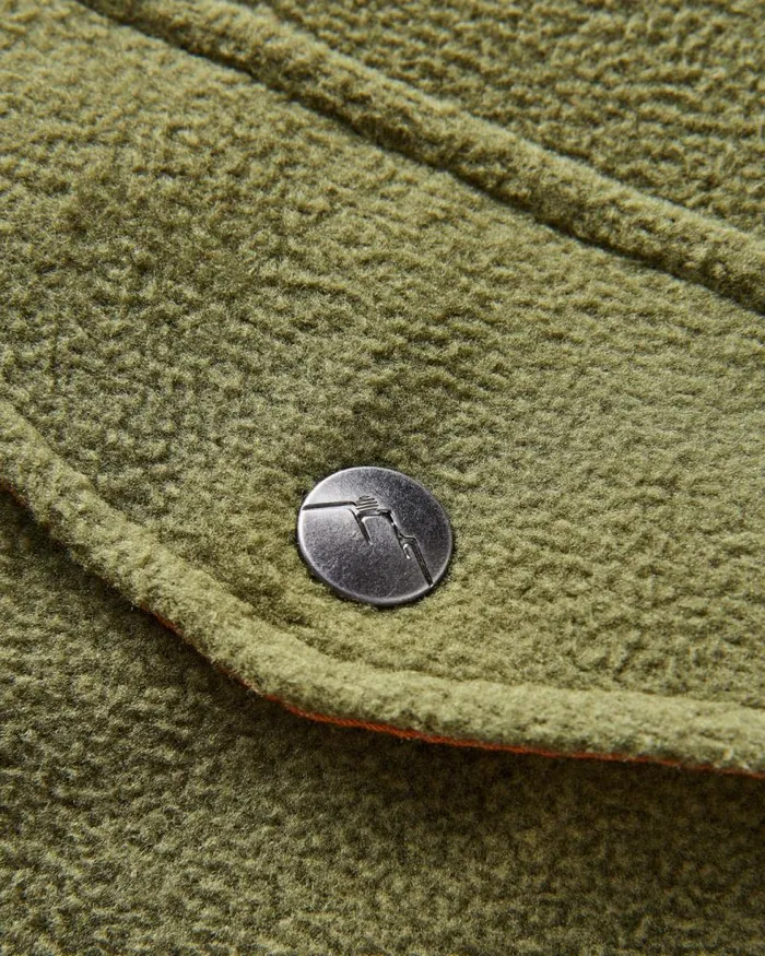 Passenger Tops Maple Recycled Polar Fleece Shirt Khaki Khaki 8211 Men