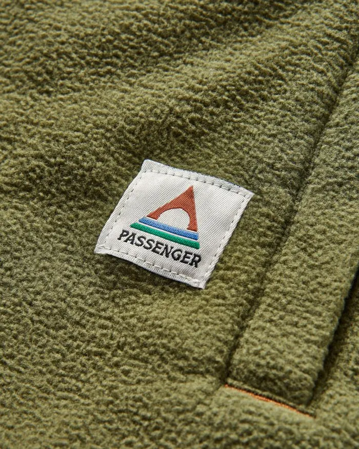 Passenger Tops Maple Recycled Polar Fleece Shirt Khaki Khaki 8211 Men