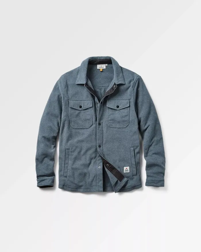 Passenger Tops Maple Recycled Polar Fleece Shirt Navy Marl Navy Marl 8211 Men Passenger Tops Maple Recycled Polar Fleece Shirt Navy Marl Navy Marl 8211 Men