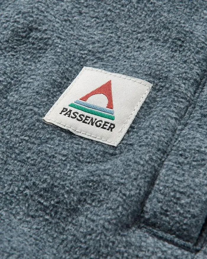 Passenger Tops Maple Recycled Polar Fleece Shirt Navy Marl Navy Marl 8211 Men