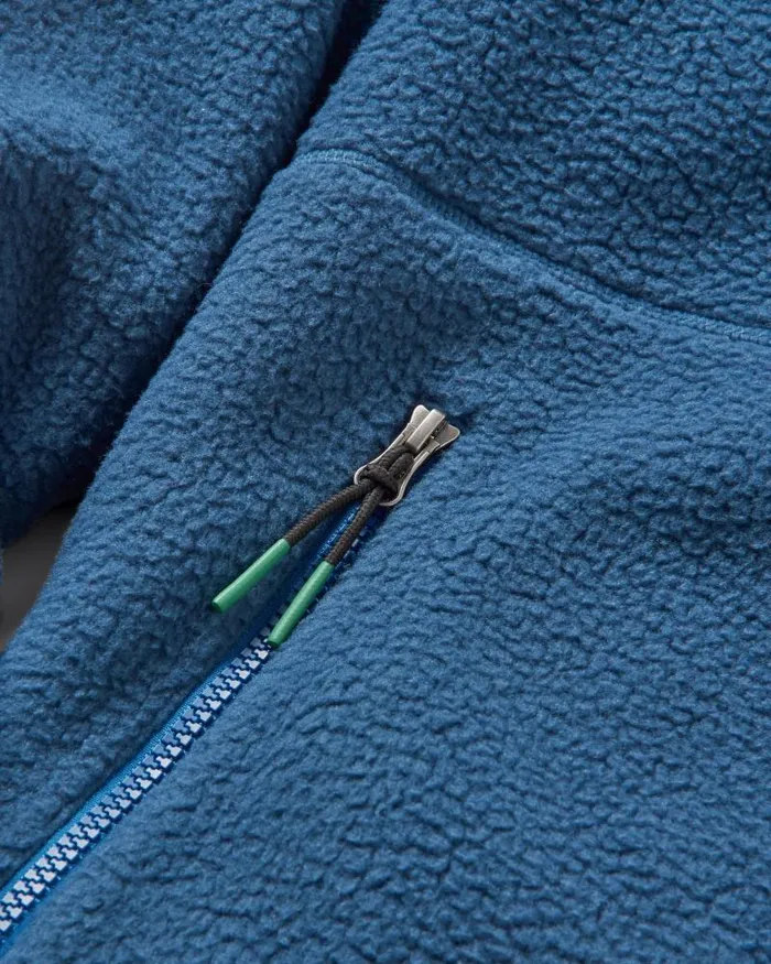 Passenger Tops North Coast 20 Full Zip Recycled Sherpa Fleece Dark Denim Dark Denim 8211 Women