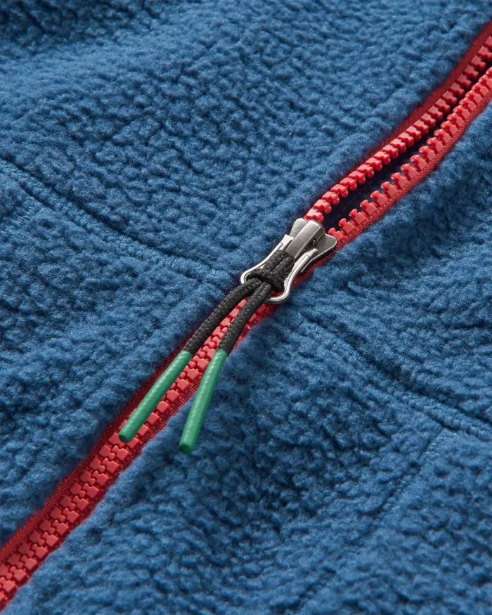 Passenger Tops North Coast 20 Full Zip Recycled Sherpa Fleece Dark Denim Dark Denim 8211 Women