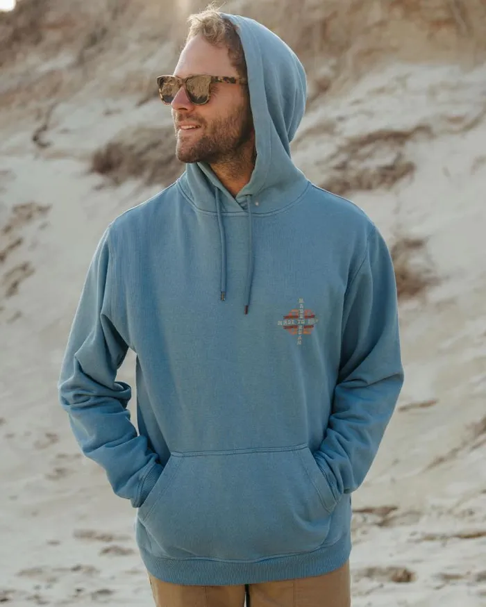 Passenger Tops Oar Recycled Cotton Hoodie Provincial Blue Provincial Blue 8211 Men Passenger Tops Oar Recycled Cotton Hoodie Provincial Blue Provincial Blue 8211 Men