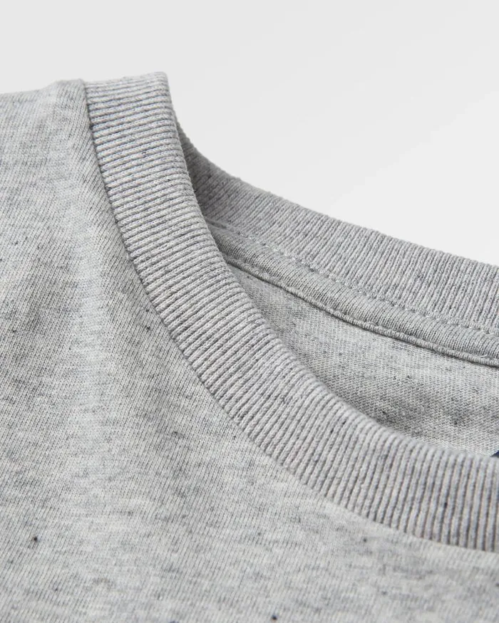 Passenger Tops Odyssey Recycled Cotton TShirt Grey Marl Grey Marl 8211 Men