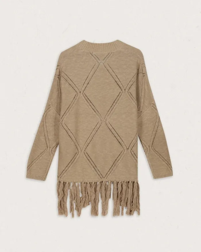 Passenger Tops Palm Organic Cotton Cardigan Biscuit Biscuit 8211 Women