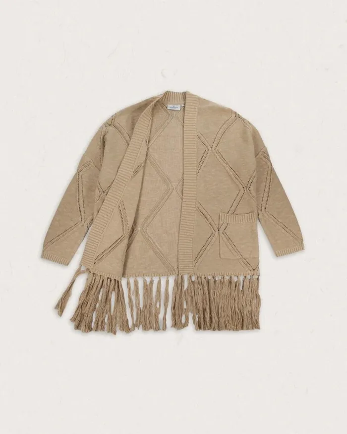 Passenger Tops Palm Organic Cotton Cardigan Biscuit Biscuit 8211 Women