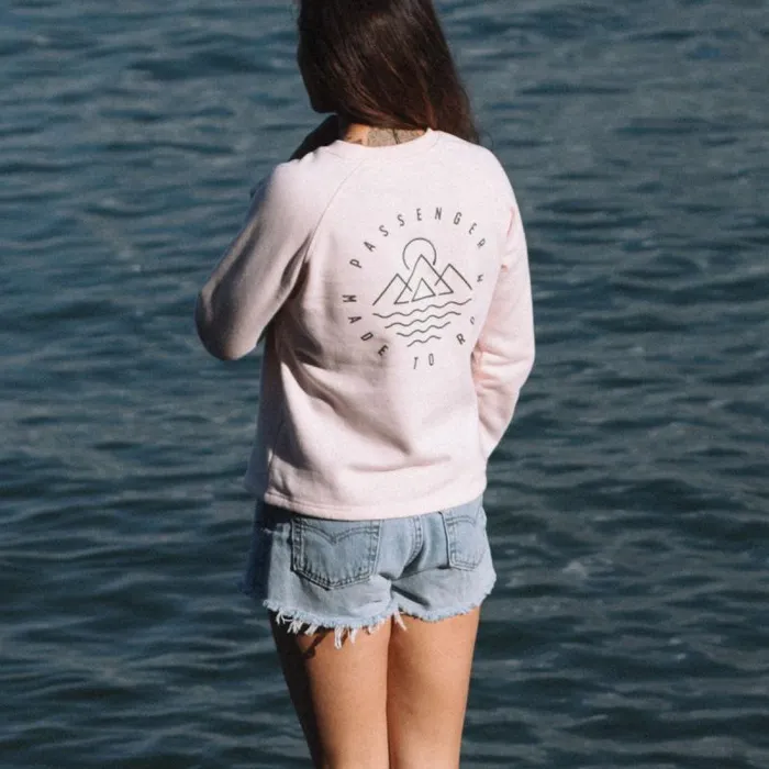 Passenger Tops Remote Recycled Cotton Sweatshirt Barely Pink Barely Pink 8211 Women Passenger Tops Remote Recycled Cotton Sweatshirt Barely Pink Barely Pink 8211 Women