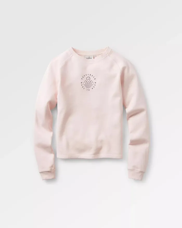 Passenger Tops Remote Recycled Cotton Sweatshirt Barely Pink Barely Pink 8211 Women