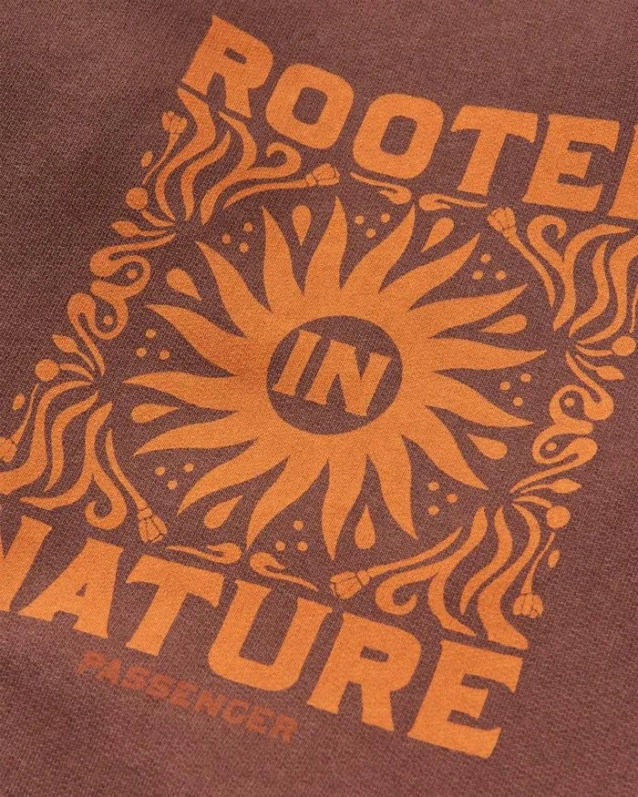 Passenger Tops Rooted In Nature Hoodie Chestnut Chestnut 8211 Women