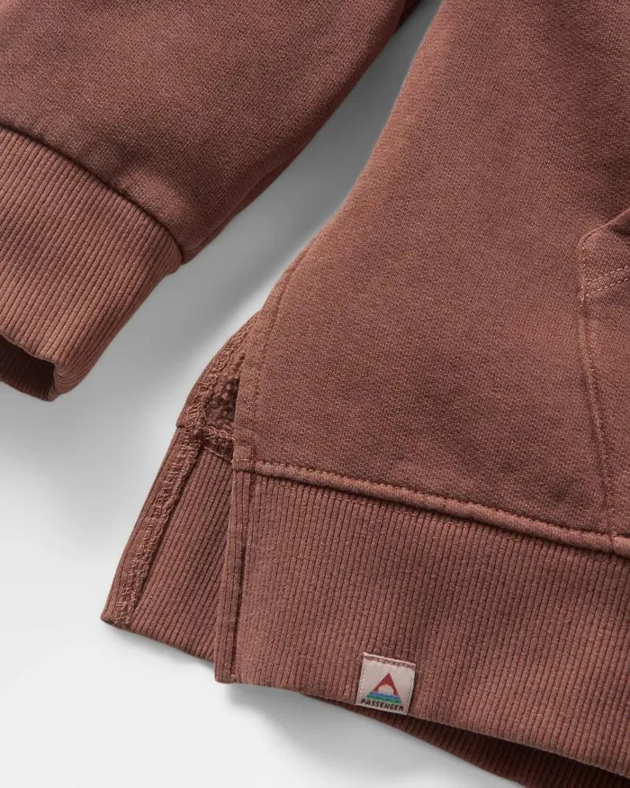 Passenger Tops Rooted In Nature Hoodie Chestnut Chestnut 8211 Women