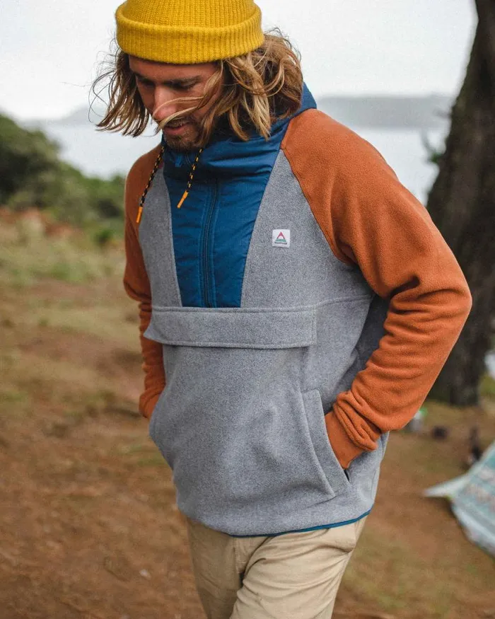 Passenger Tops Woodland Hooded 12 Zip Polar Fleece Grey Marl Grey Marl 8211 Men Passenger Tops Woodland Hooded 12 Zip Polar Fleece Grey Marl Grey Marl 8211 Men