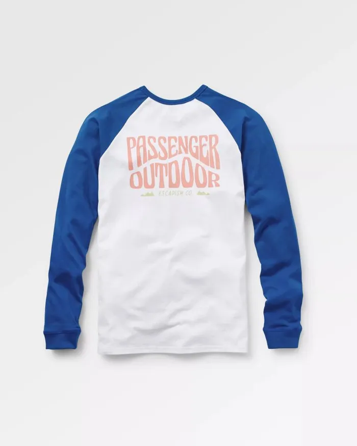 Passenger Tops Yuca Recycled Cotton LS TShirt True Blue True Blue 8211 Men