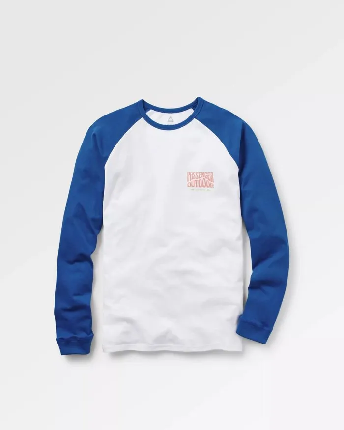 Passenger Tops Yuca Recycled Cotton LS TShirt True Blue True Blue 8211 Men