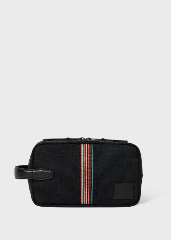 Paul Smith Bags 039Signature Stripe039 Wash Bag Black 8211 Mens