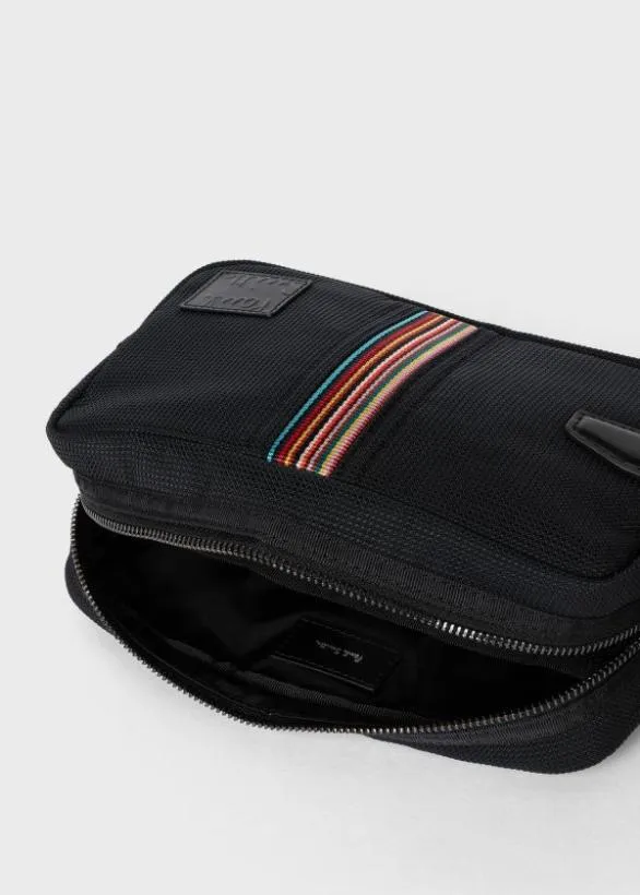 Paul Smith Bags 039Signature Stripe039 Wash Bag Black 8211 Mens