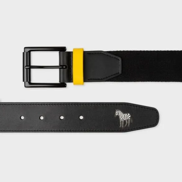 Paul Smith Belts 039Zebra039 Belt Black 8211 Mens