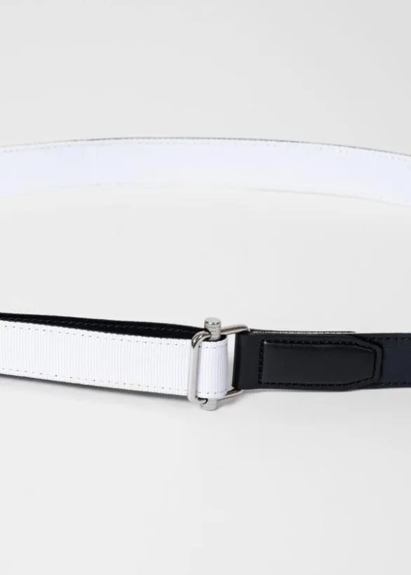 Paul Smith Belts Leather Belt Black And White 8211 Mens