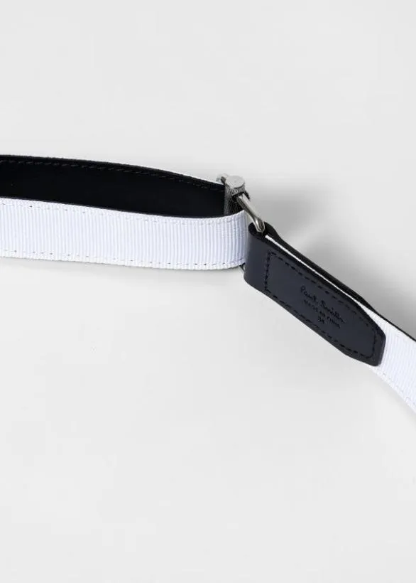Paul Smith Belts Leather Belt Black And White 8211 Mens