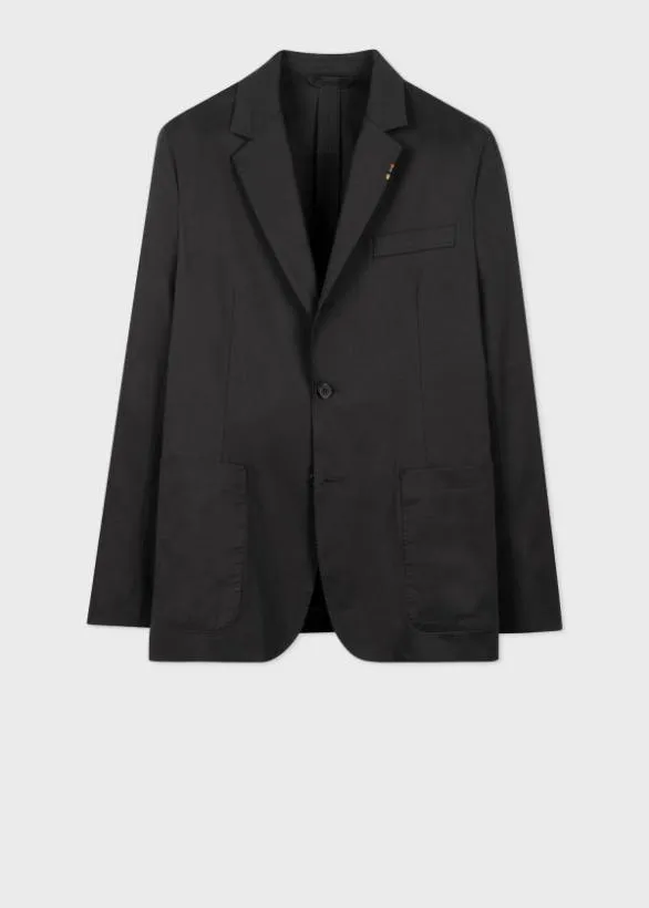 Paul Smith Blazers StretchCotton Twill ThreeButton Blazer Dark Navy 8211 Mens