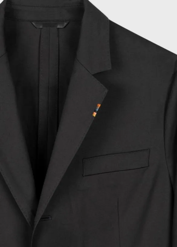 Paul Smith Blazers StretchCotton Twill ThreeButton Blazer Dark Navy 8211 Mens