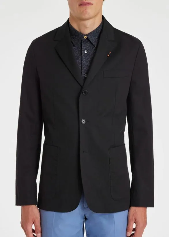 Paul Smith Blazers StretchCotton Twill ThreeButton Blazer Dark Navy 8211 Mens
