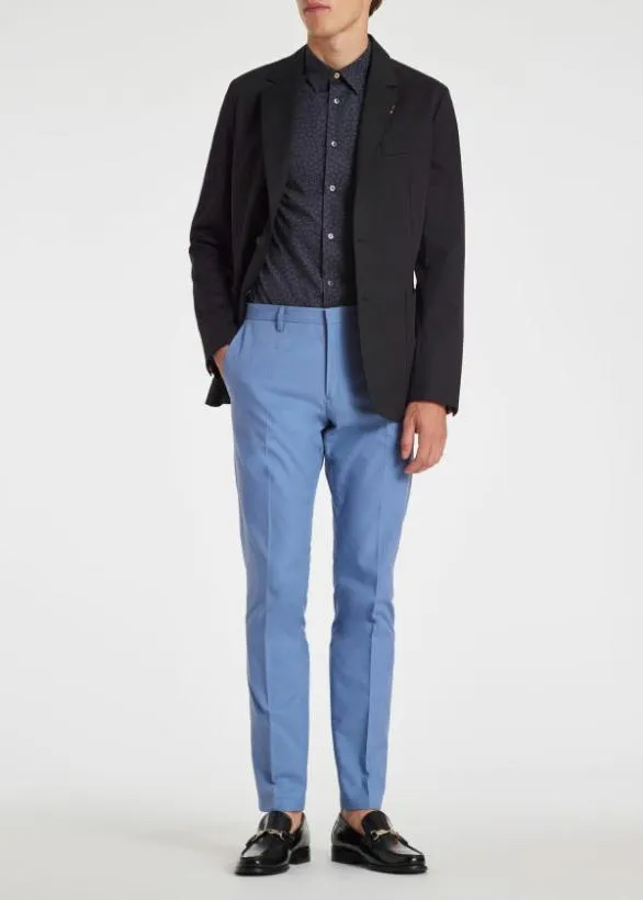 Paul Smith Blazers StretchCotton Twill ThreeButton Blazer Dark Navy 8211 Mens