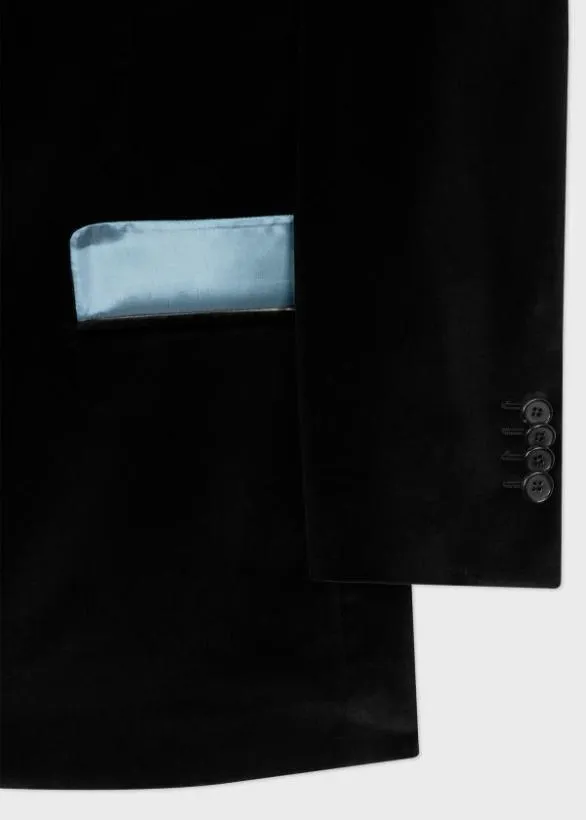 Paul Smith Blazers TailoredFit Black Velvet Blazer Black 8211 Mens