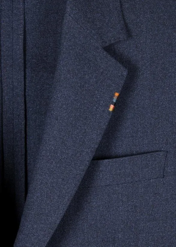 Paul Smith Blazers TwoPly Hopsack ThreeButton Blazer Navy 8211 Mens