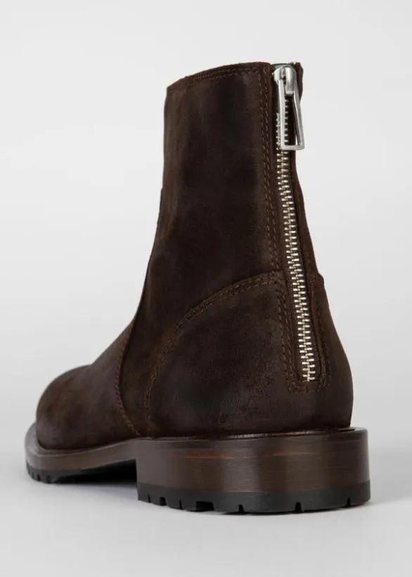 Paul Smith Boots Leather 039Falk039 Boots Dark Brown 8211 Mens