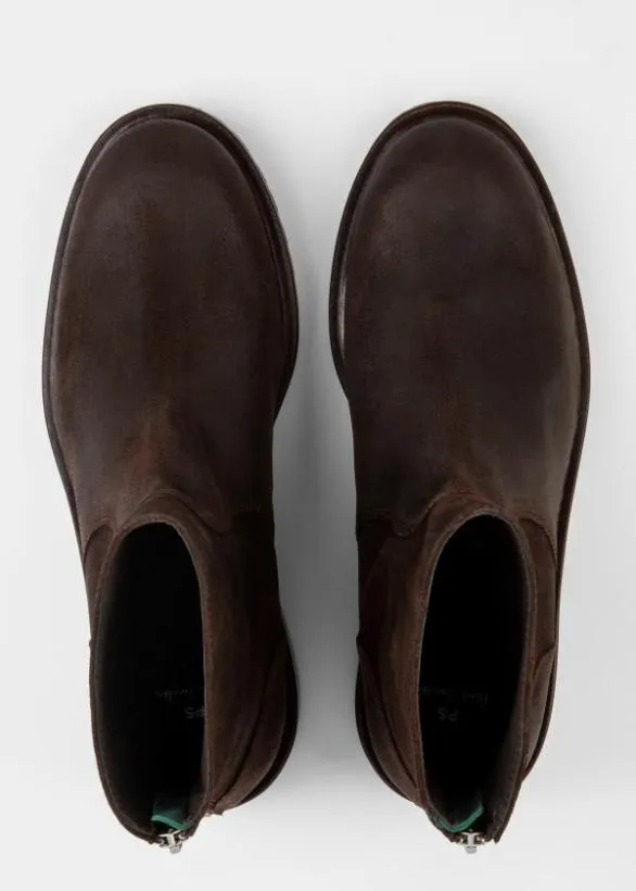 Paul Smith Boots Leather 039Falk039 Boots Dark Brown 8211 Mens