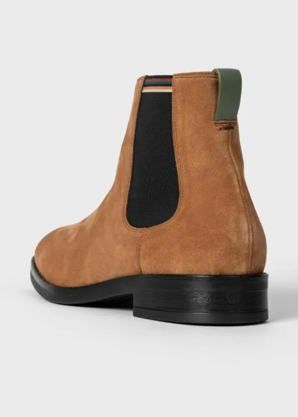 Paul Smith Boots Suede 039Lansing039 Chelsea Boots Tan 8211 Mens
