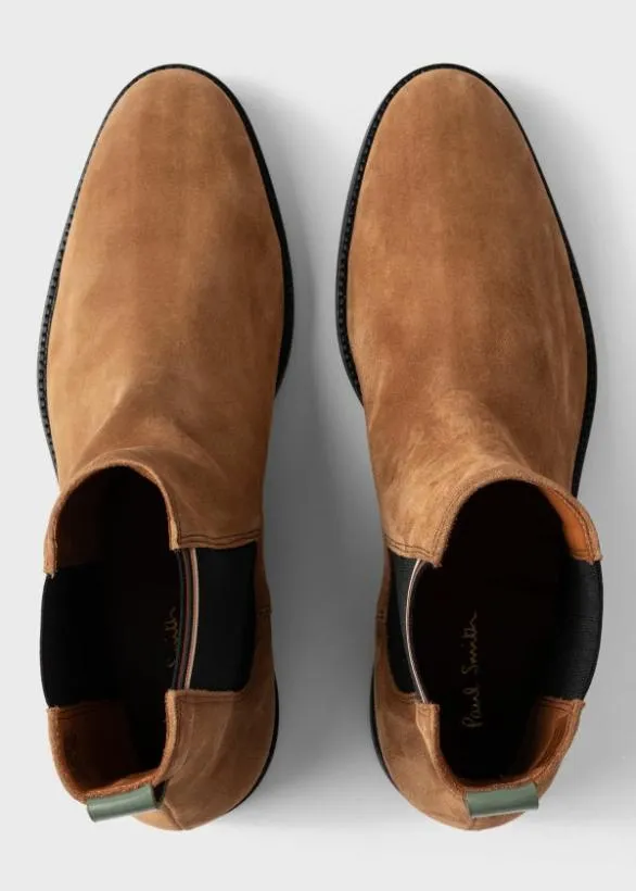 Paul Smith Boots Suede 039Lansing039 Chelsea Boots Tan 8211 Mens