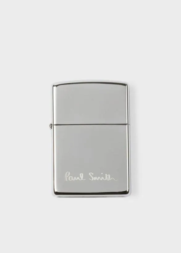 Paul Smith Candles and Home Fragrance Paul Smith Logo Zippo Lighter Silver 8211 Home