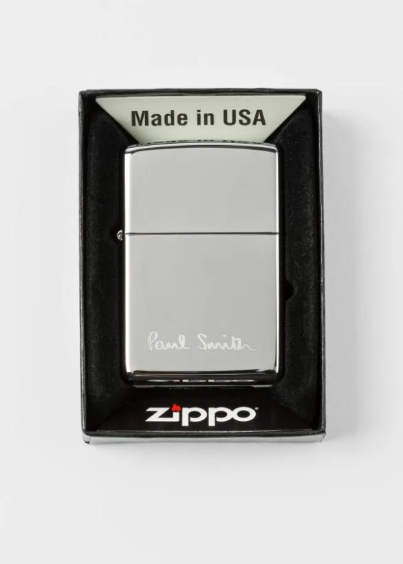 Paul Smith Candles and Home Fragrance Paul Smith Logo Zippo Lighter Silver 8211 Home