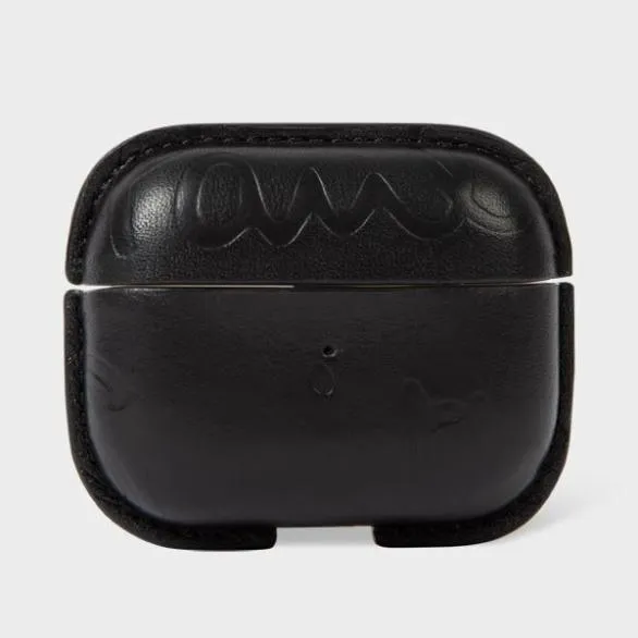Paul Smith Cases and Covers Leather Airpods Pro 2 Case Cover Black 8211 Mens